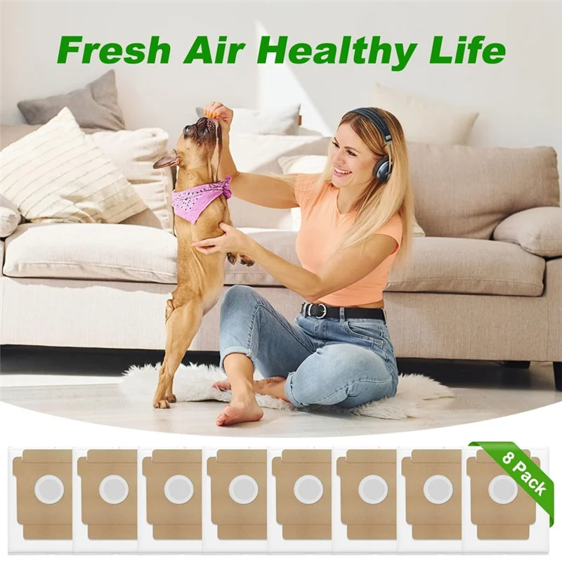 

ABBY-Q0520 Dust Bags Large Capacity Replacement Vacuum Bags Disposable Auto-Empty Dust Bin Bags