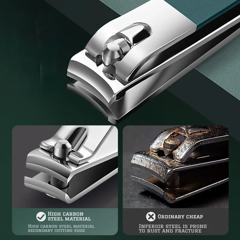 Set manicure da 4 pezzi/set con custodia in pelle portatile e lima per unghie nano - Tagliaunghie per unghie e piedi per la cura delle unghie