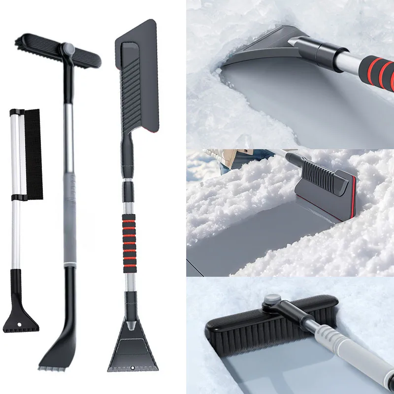 Winter Car Detachable Snow Plow Aluminum Alloy Shovel Sweep Snow Sweep Snow Defrost Grip Cleaning Tools