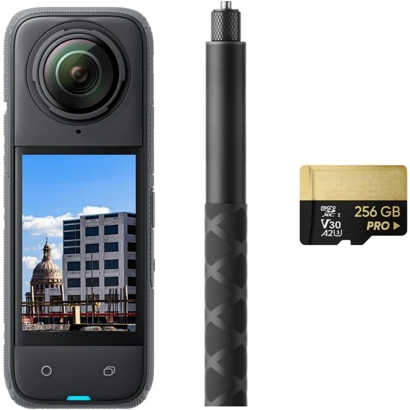 

X4 Construction Bundle - 360° Construction Camera, 8K30fps 360 HDR Video, 72MP Photo, 11K Timelapses, Supports DroneDep