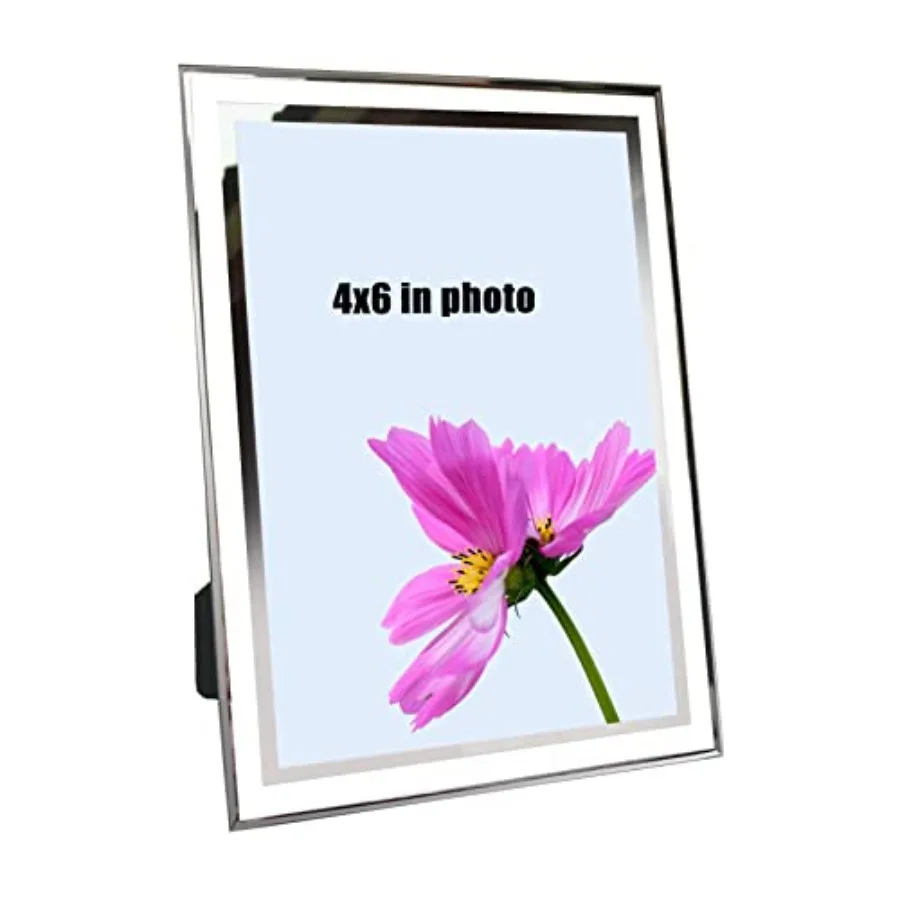 

Glass Frame Small Photo High Transparency Vertical and Horizontal Style for Desk Shelf and Office Table Family Gallery and Wedd