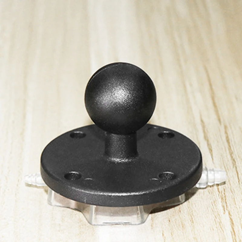 ฐานยึดอลูมิเนียมทรงกลมพร้อมหัวยางฐานยึดรถจักรยานยนต์สําหรับกล้อง Gopro ของโทรศัพท์