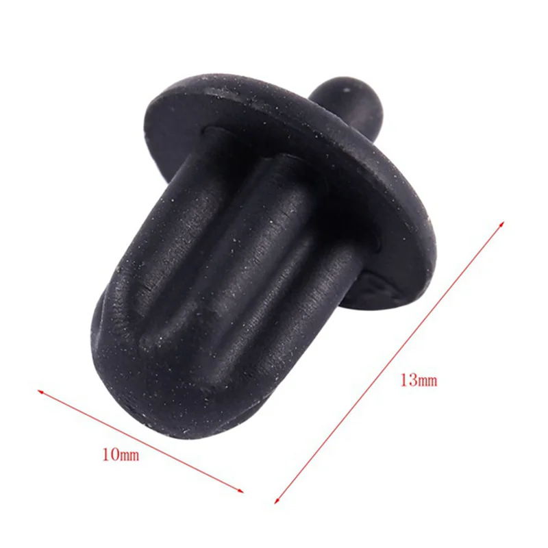 50X Black Rubber 6.35Mm Audio Jack PC DVD Microphone Socket Dust Cover-A74Z