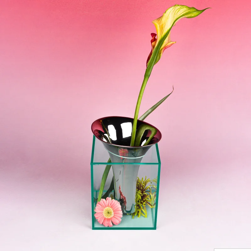 

Ceramic acrylic vase flower arrangement household living room simple personalized desktop