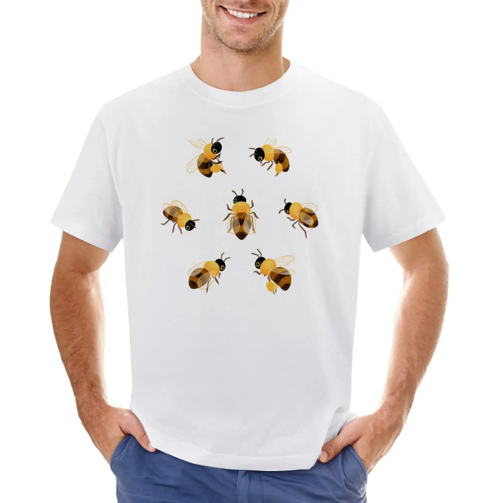 

Honey bees T-Shirt sublime Short sleeve tee oversized plain heavy weight t shirts for men