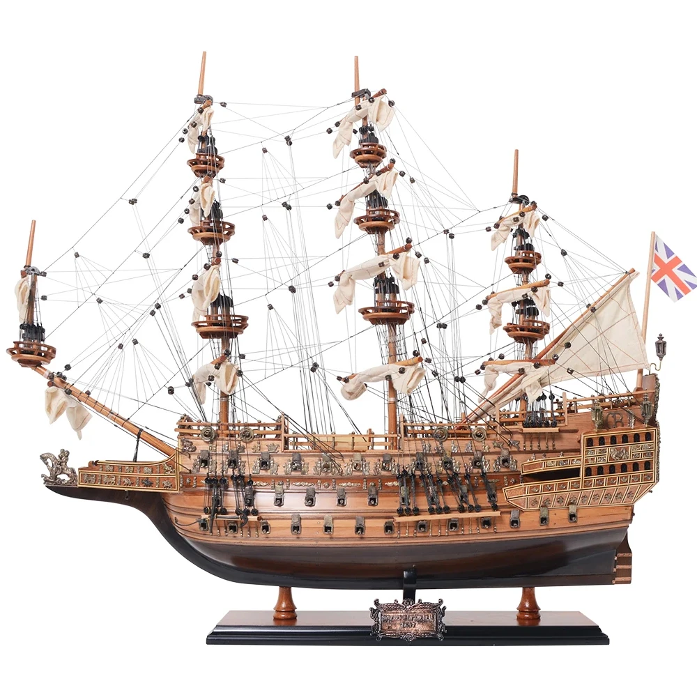 

Морская модель лодки Sovereign 60см, деревянная ручная работа