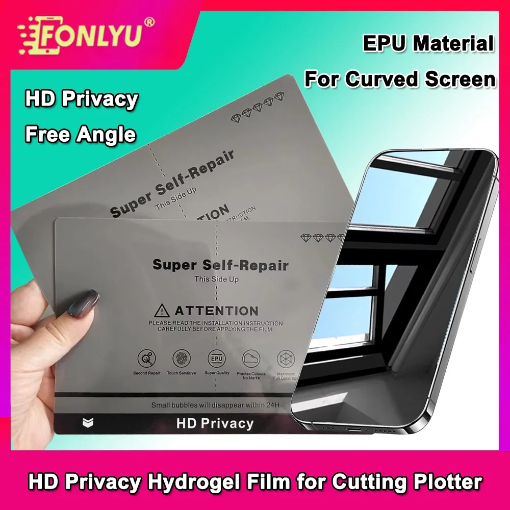 

FONLYU High-end EPU Memory Repair Anti-stress Film HD MATTE PRIVACY Flexible Hydrogel Film Straight And Curved Screen Protector