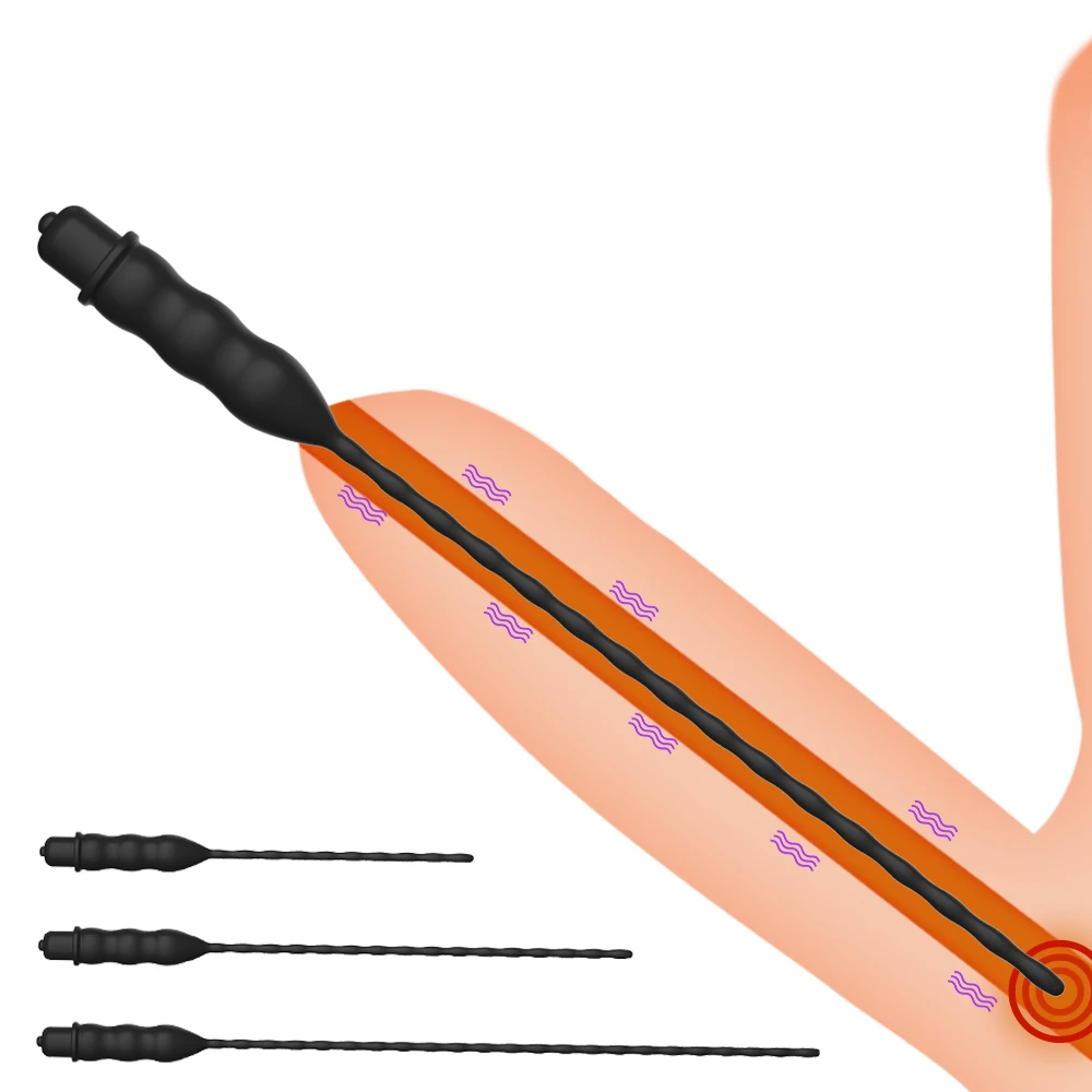 سيليكون الحصان العين عصا لعبة استثارة القضيب مجرى البول الخرز الإحليل محفز السبر مجرى البول الاستمناء ذروة الجنس لعب للرجال #5