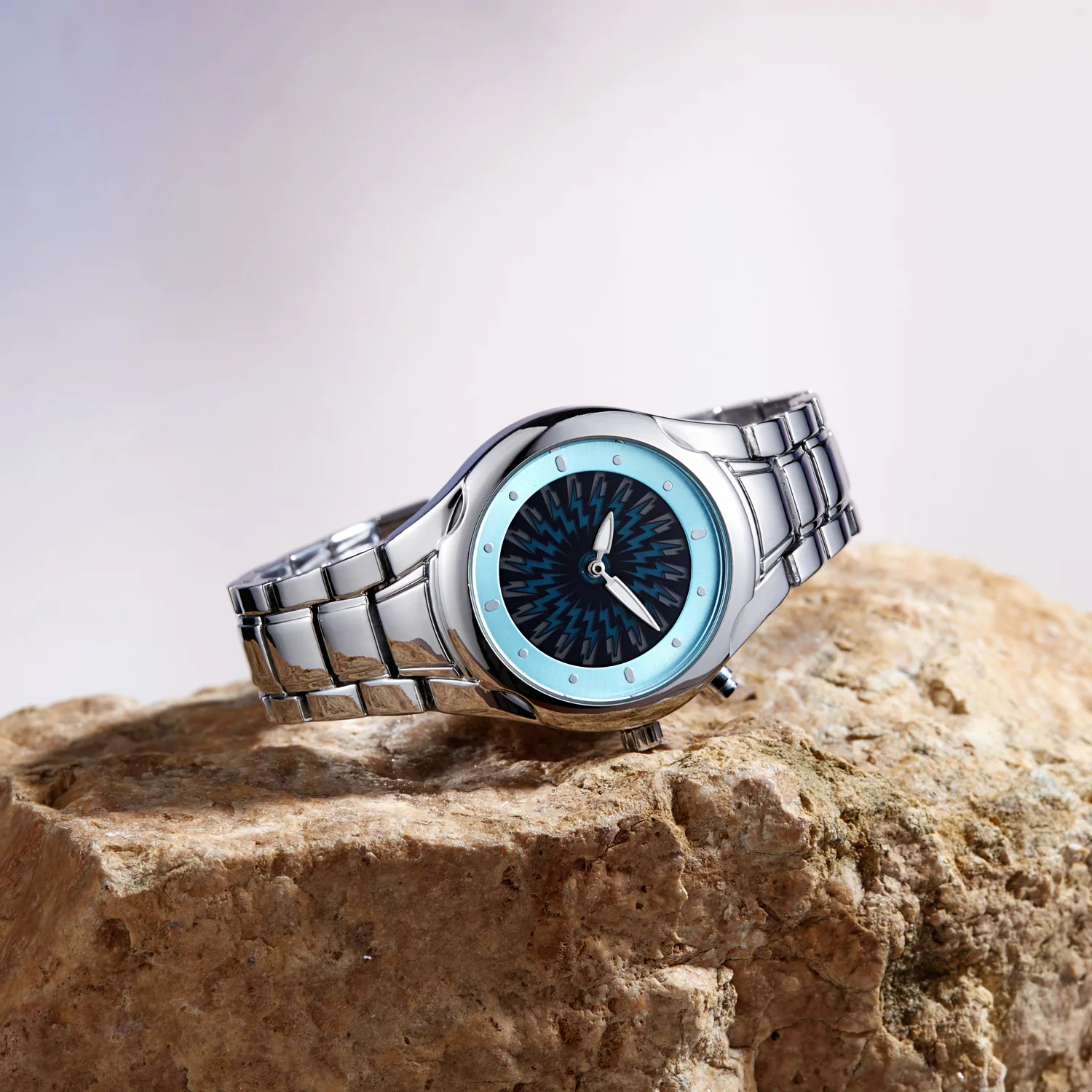 UTHAI CQ430 Orologio da uomo alla moda che ruota sport giovanili luce notturna orologio al quarzo impermeabile orologio fresco regalo, orologi per uomo