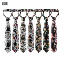 Mode Cartoon Anime Krawatte Für Männer 8cm Breit Polyester Anzug Hemd Zubehör Casual Hochzeit Manga Lustige Krawatten Cosplay