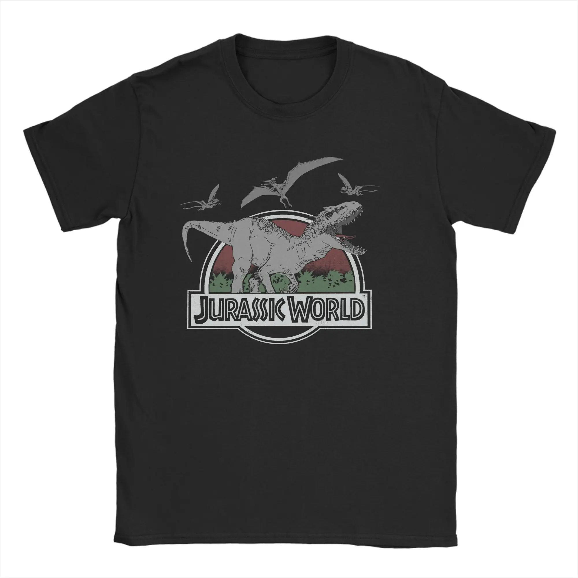 الرجال تي شيرت الحديقة الجوراسية إندومينوس رور محب 100% القطن تي شيرت قصير الأكمام تي شيرت الجولة الرقبة الملابس هدية عيد ميلاد