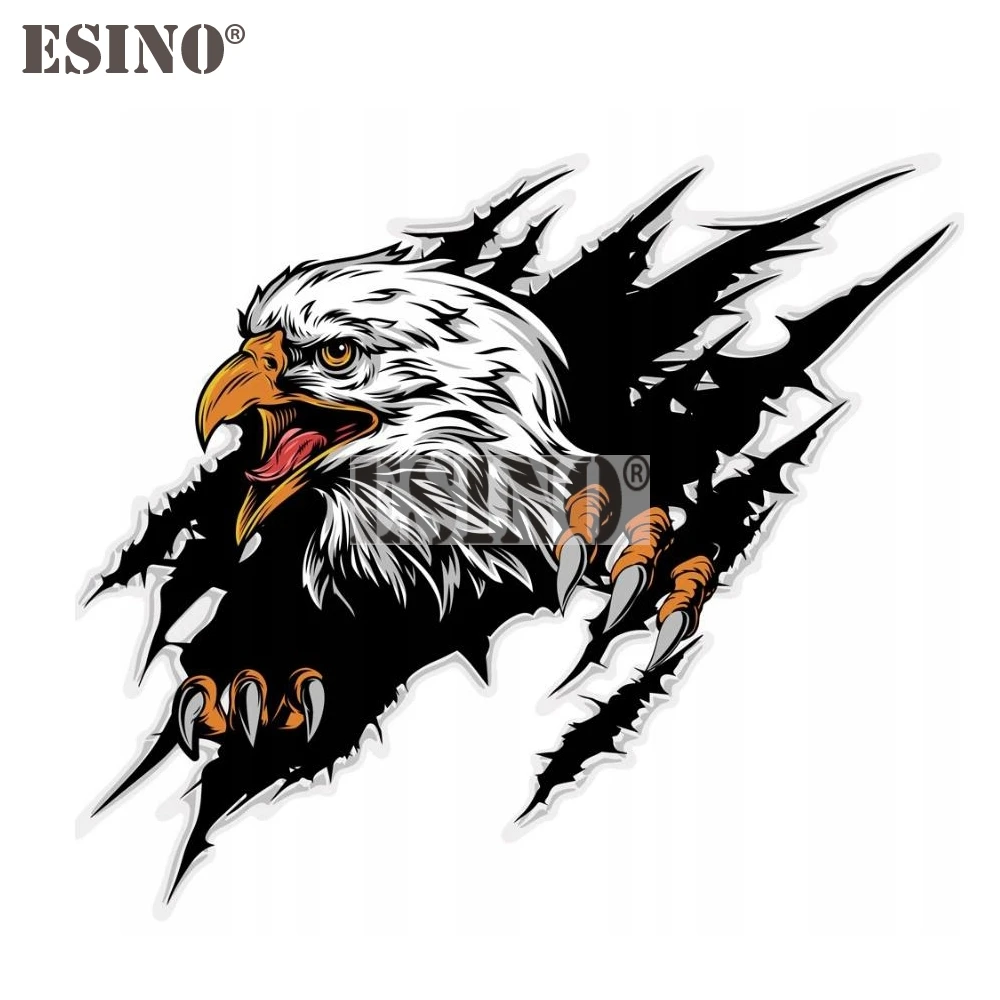 Car Styling Creative Funny Animal Angry Eagle Cartoon Adhesive PVC Waterproof Car Body Sticker Pattern Vinyl