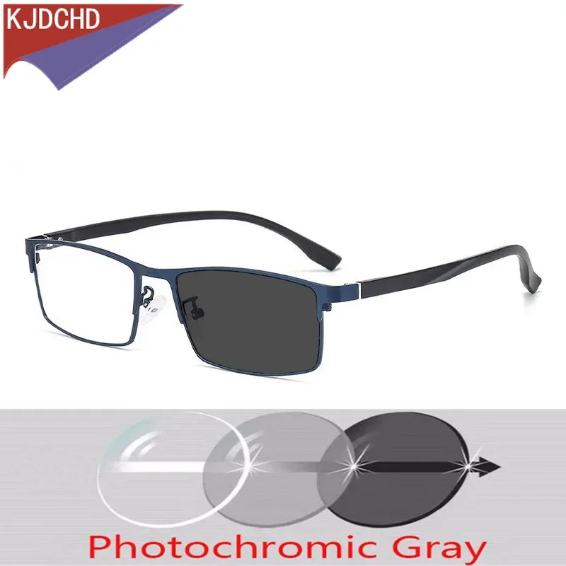 2024 New Business Men's Ultra Light Sunglasses Light Sensory Presbyopia Glasses Outdoor Prescription Far Sighted Glasses