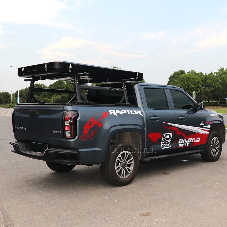 Off Road 4X4 Aluminium  Adjustable Pickup Roll bar Hilux Universal Truck Bed Roof Rack for ford Ranger