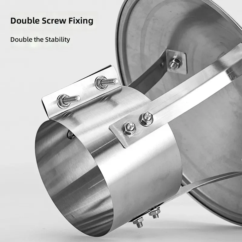 for Stainless Steel Chimney Rainproof Cap Windproof Cover Smoke Pipe  Exhaust Flue Roof Ventilation Cap