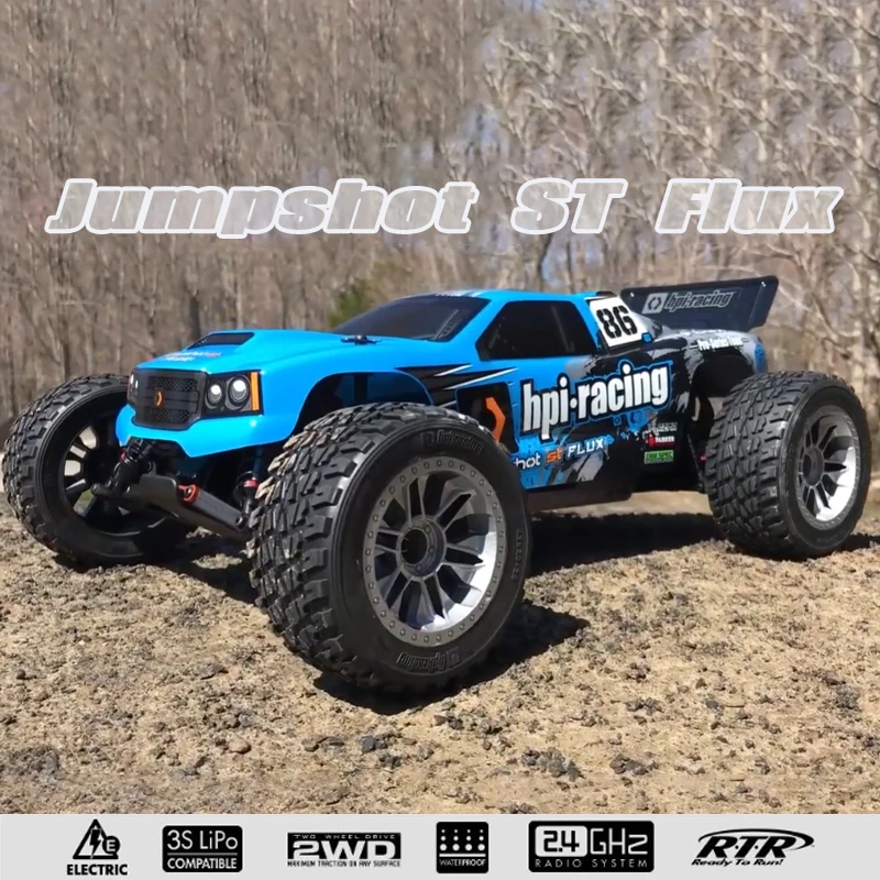 HPI RACING 1/10 Jumpshot ST Flux 160032 2WD RTR RC Electric Remote Control Model Car Monster Truck Adult Children's Toys