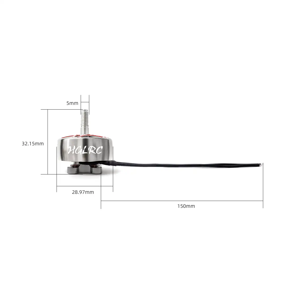 Hglrcスペクター2306.5 1900kv6sブラシレスモーターfpvレースフリースタイル5インチドローンDIYパーツ用