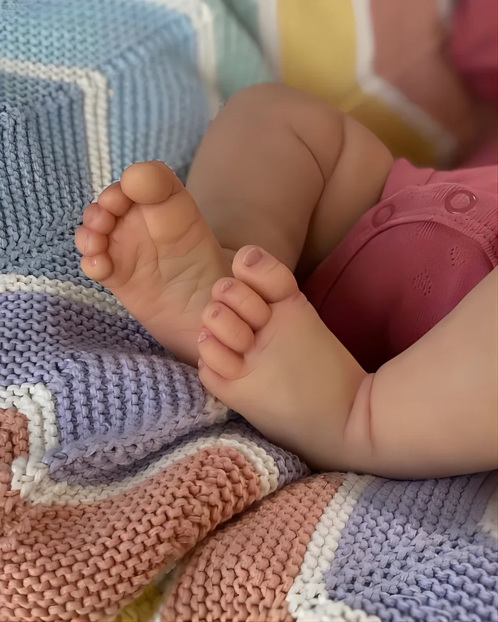 48 cm fertige wiedergeborene Puppe, schlafende Pfirsiche, weicher Körper, lebensechtes Baby mit 3D-Haut, mehrere Schichten Adern, Muñeca Bonecas Bebe Reborn