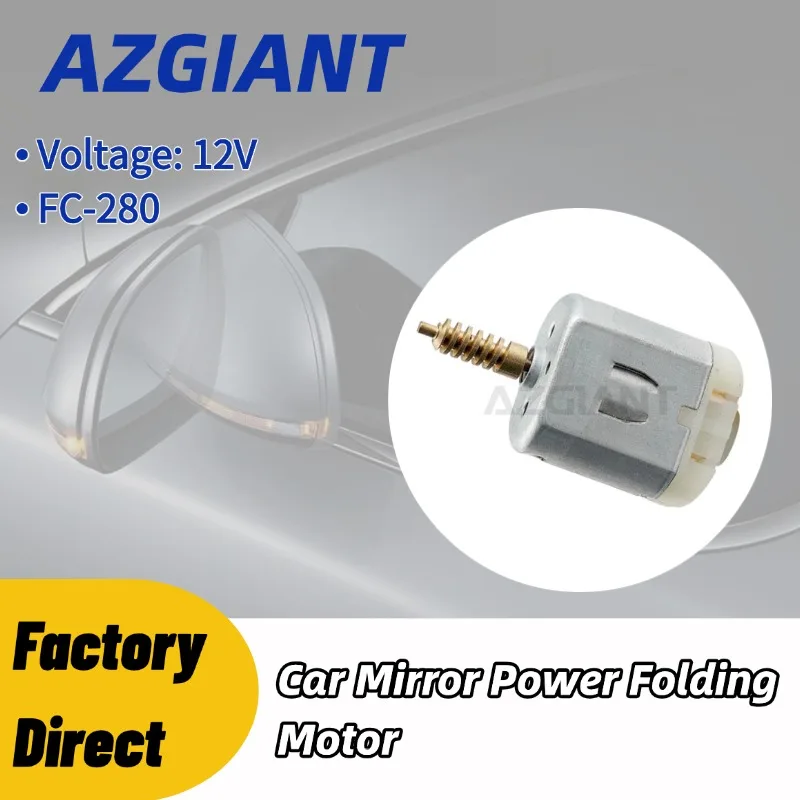 AZGIANT Auto Fold Side Mirror Motor Quiet Operation Mirror Actuator Motor FC-280 12V for Peugeot 307cc 307SW