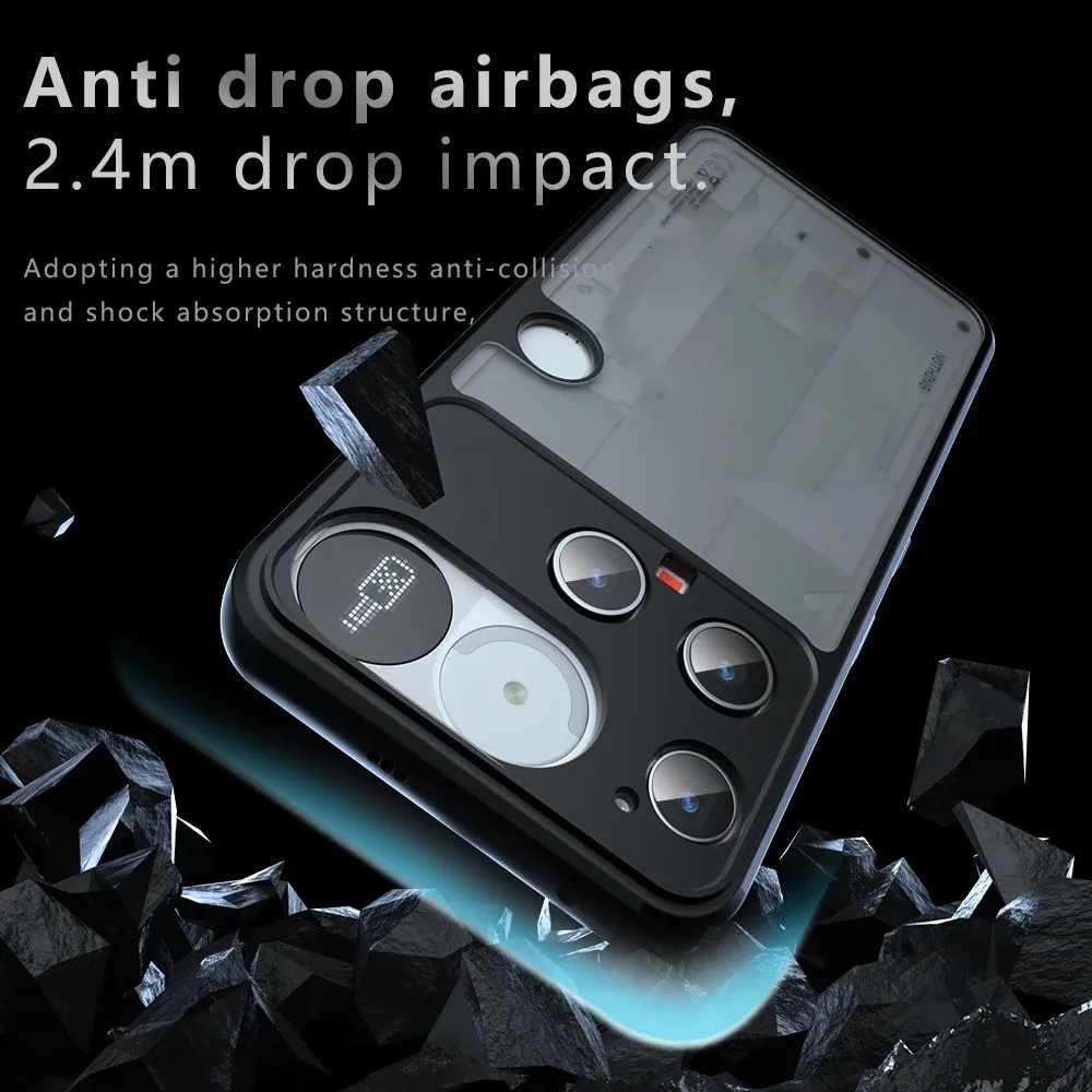 Matowe, półprzezroczyste etui na Nothing Phone 3 (3) odporne na wstrząsy, miękkie w dotyku, twarda obudowa tylna z ramką, fundas