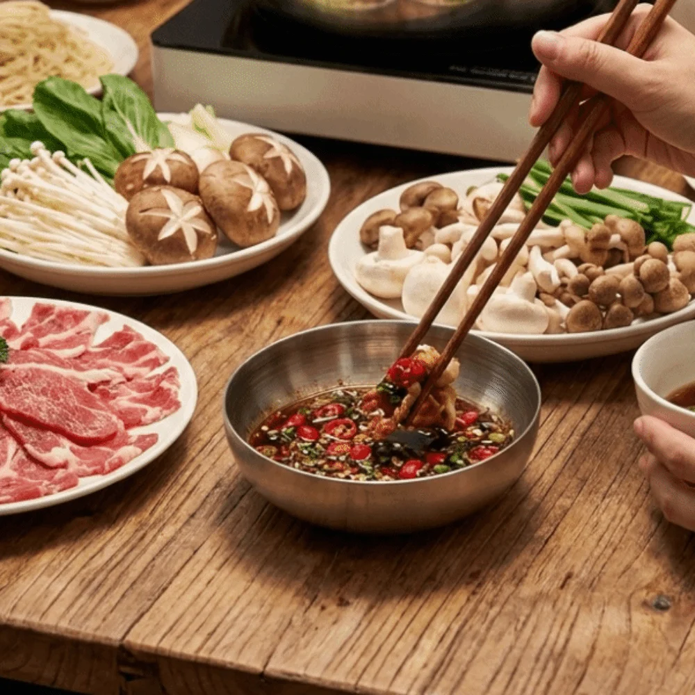 Thickened Stainless Steel Sauce Dish Round Drop-Resistant Mini Side Dish Bowls Corrosion-Resistant Seasoning Bowl Condiment