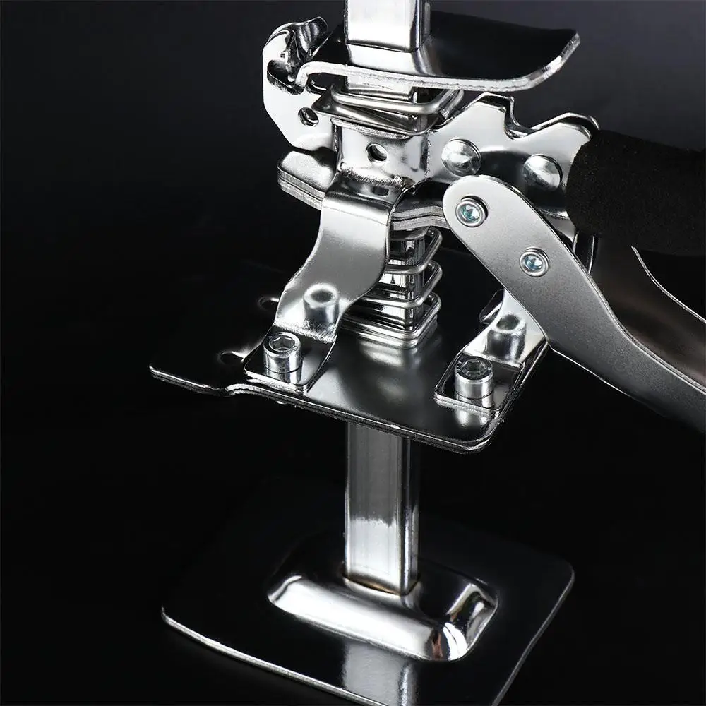 

Steel Tile Height Adjuster Labor-Saving Arm Precision Jack Elevator Tool Professional with Foam Wrapped Handle Cabinet Jack