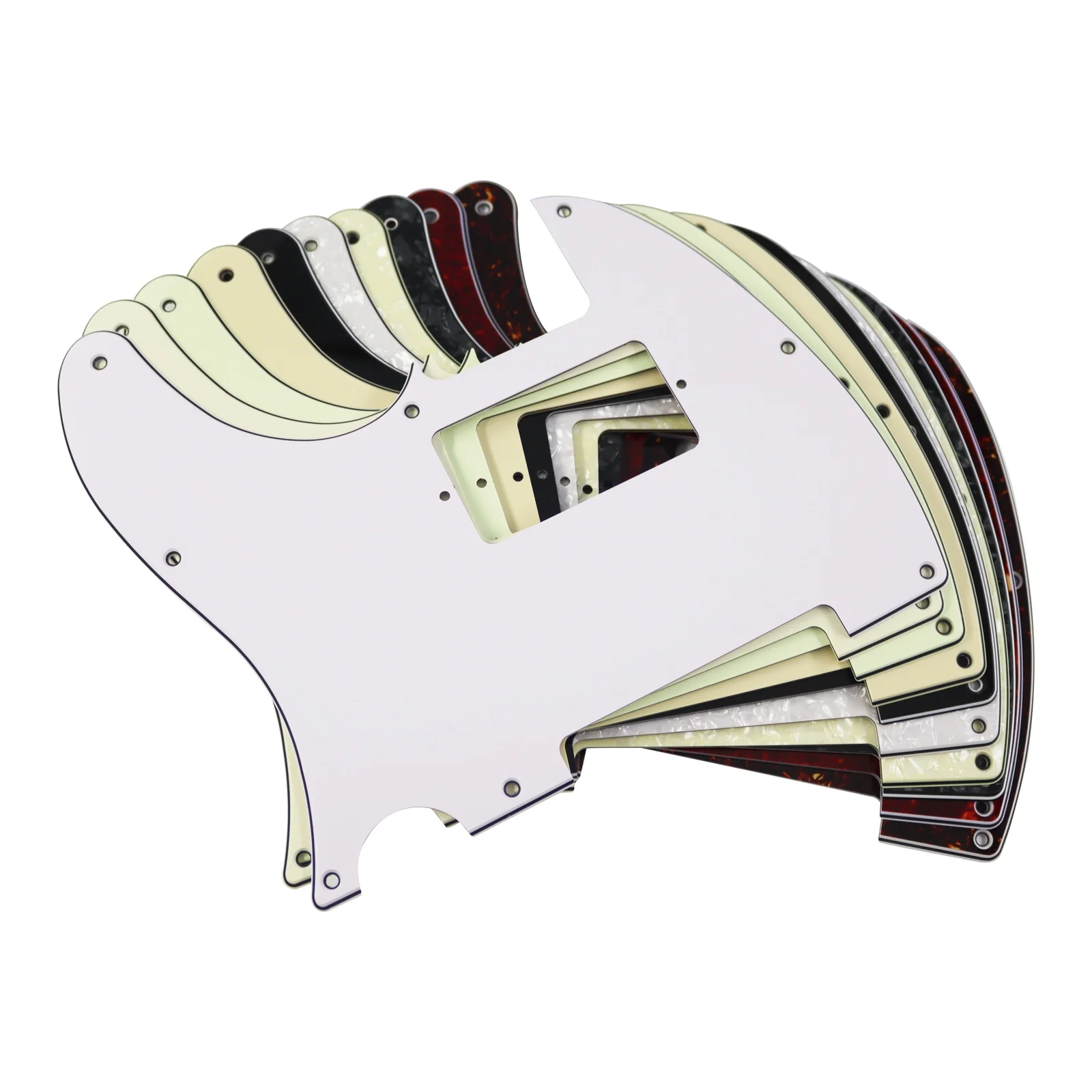 8-Loch Humbucker Tele Pickguard, HH TL Schlagbrett Kompatibel mit Fd American & Mexican Standard Telecaster E-Gitarren
