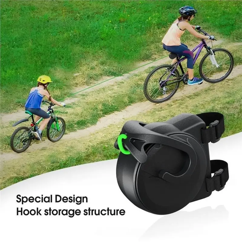 Mountain Bicycle Traction Rope 2 PCS Bike Pull Rope Bicycle Tow Rope Parent-Child Elastic Trailer Rope Outdoor Cycling