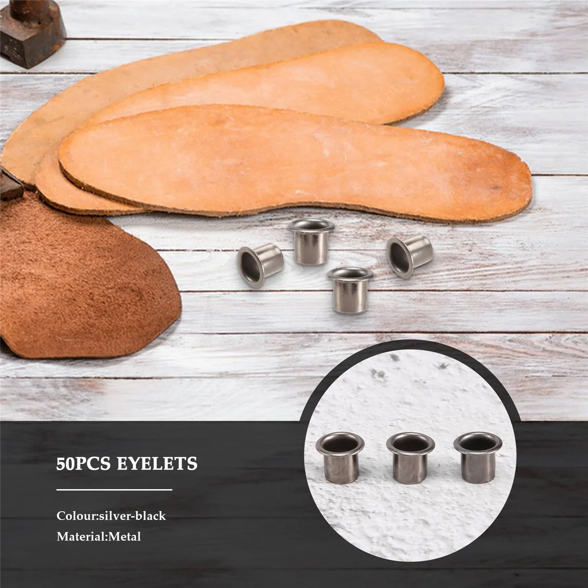 50 قطعة الثقوب DIY Kydex غمد 7 مللي متر برشام أداة اليد أجزاء العيينة ثقب أداة تخريم عدة الساخن