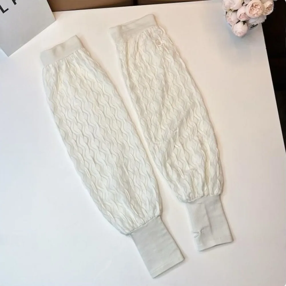 Ademende zonbescherming Armmouwen Elegante vingerloze handschoenen Zomer ijszijde Lange mouwen Losse Franse stijl