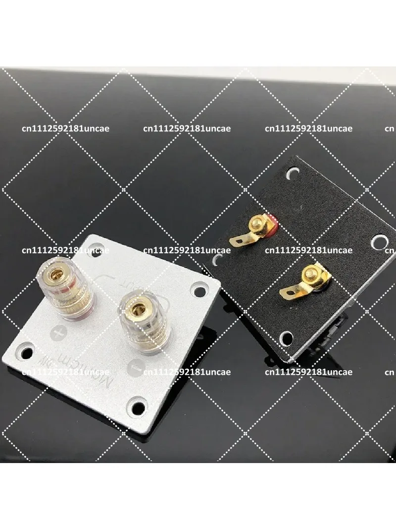 Aluminum Alloy Pure Copper Banana Jack Socket Binding Post Speaker Box Connector Red Black