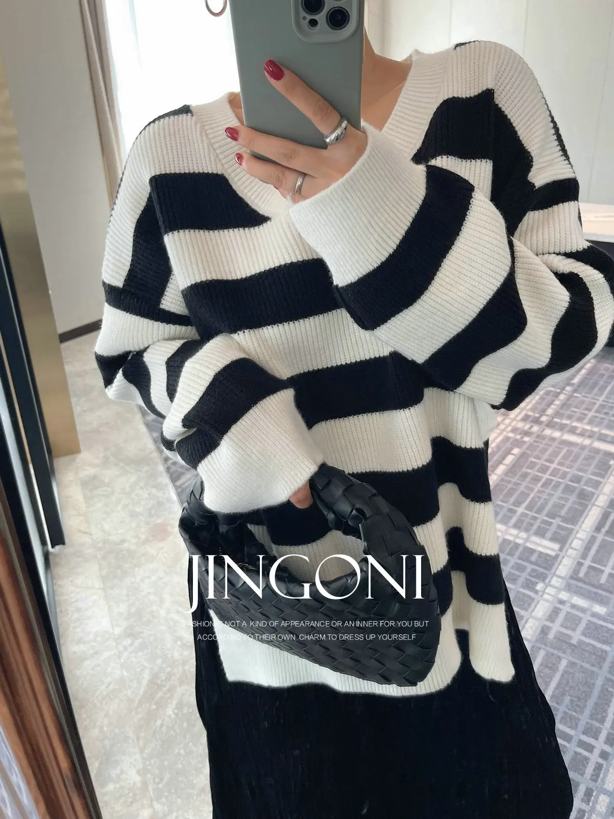 Striped Pullover Sweater Crop Blouse Woman Clothing 2024 Autumn Fall Y2k Tops Knitwear Long Sleeve Korean Fashion Style Luxury