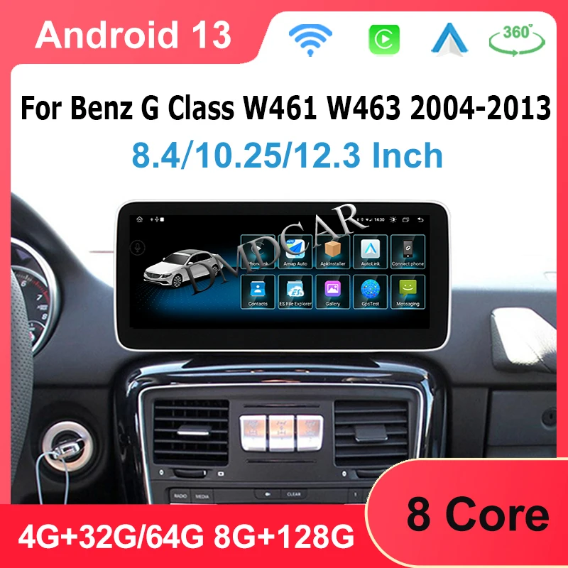 

Android13 GPS Navigation 12.5 Inch 10.25" ForMercedes Benz G-Class W461 Multimedia Video Radio Stereo Player WIFI 4G LTE