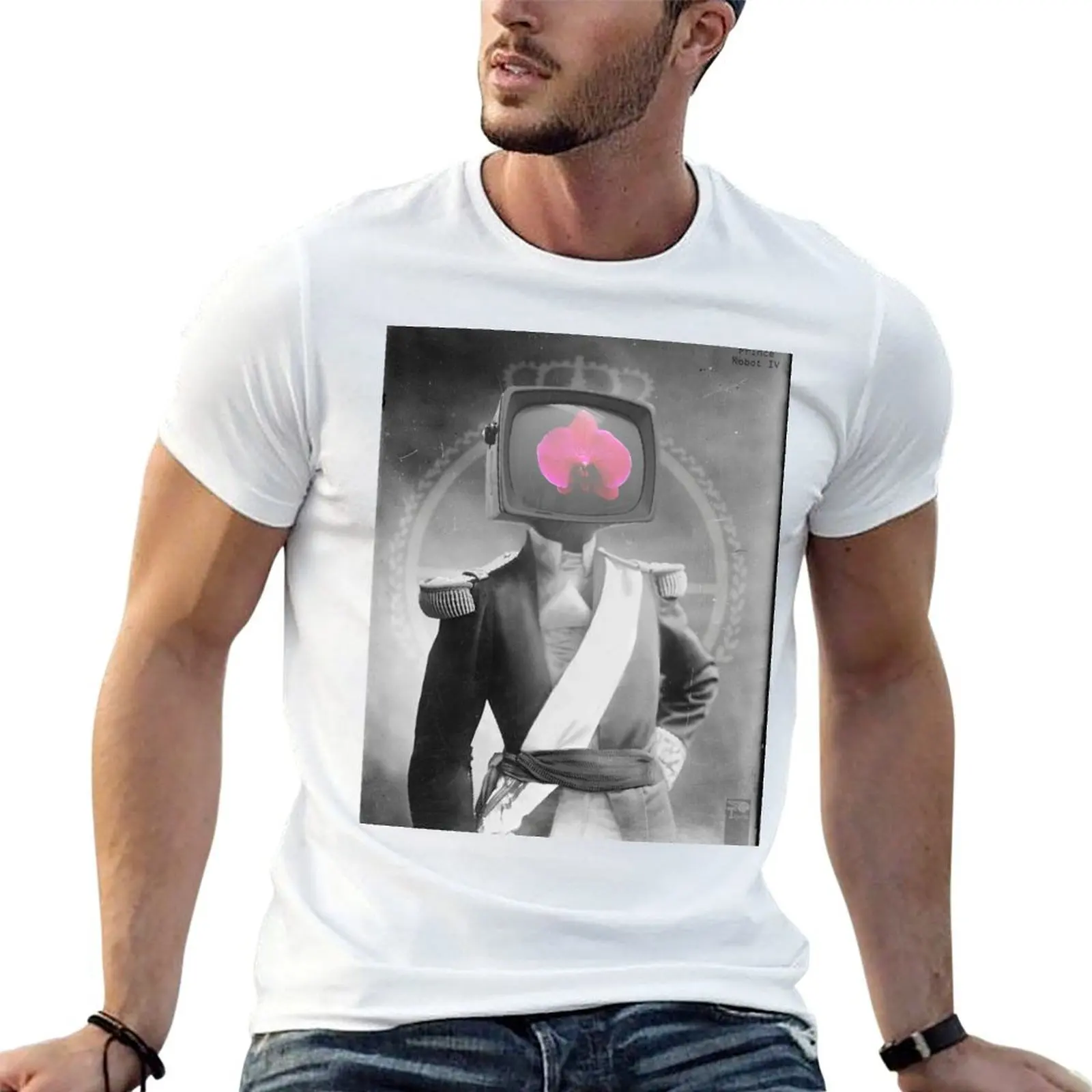 Prince robot IV T-Shirt man t shirt summer black cotton t-shirt plain for man package men t shirt cotton 100% T-shirt