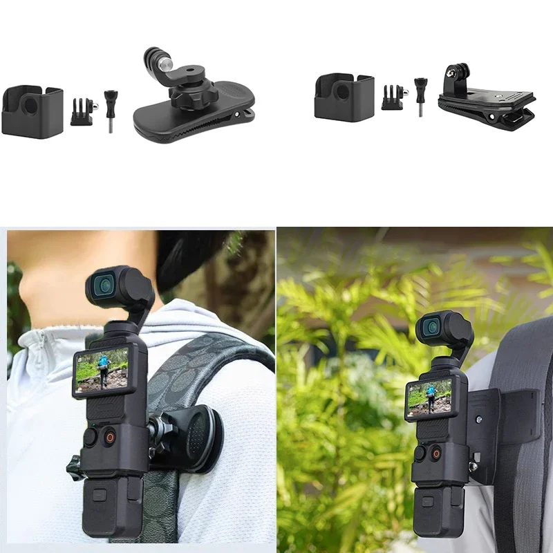 Gimbal Adapter Rotation Backpack Clip Kit Expansion Bracket for DJI Osmo Pocket 3 Camera Accessories