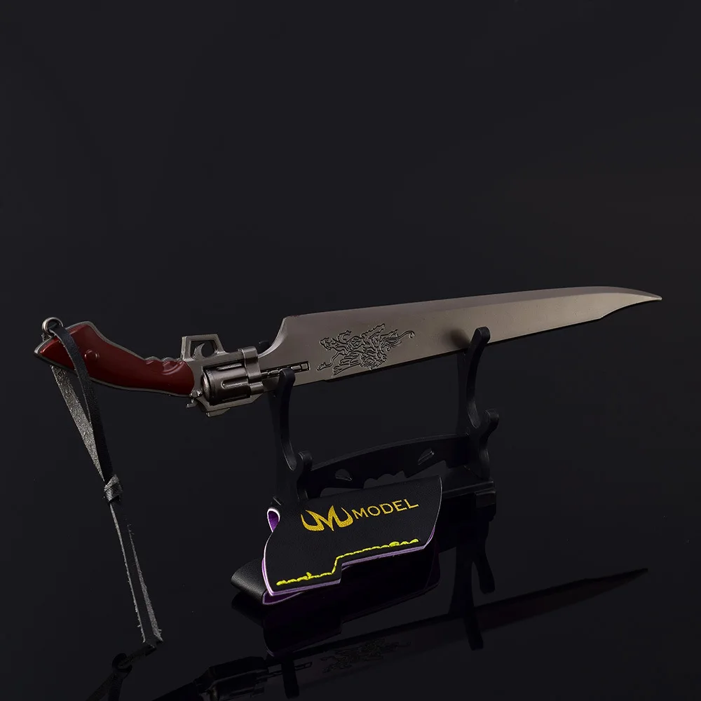 22 centimetri Fantasy Gioco Periferico Spada Lama Arma Gioco Spada Modello Tutti I Mestieri In Metallo Samurai Portachiavi Ornamento Collezione Giocattolo Regalo