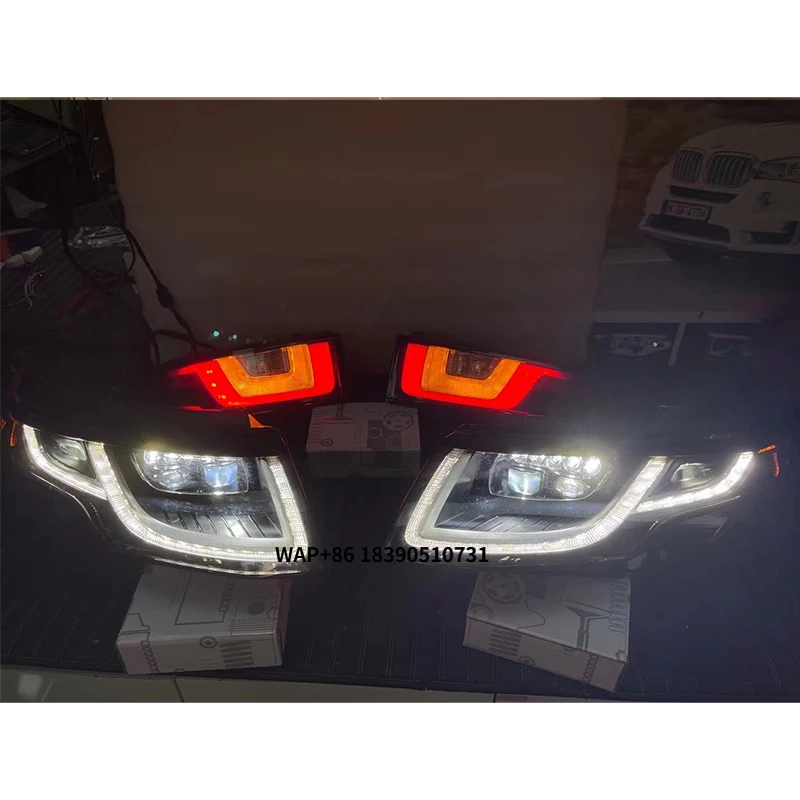 2012+Range Rover Evoque Head Light Tail Lights New Design Car Light