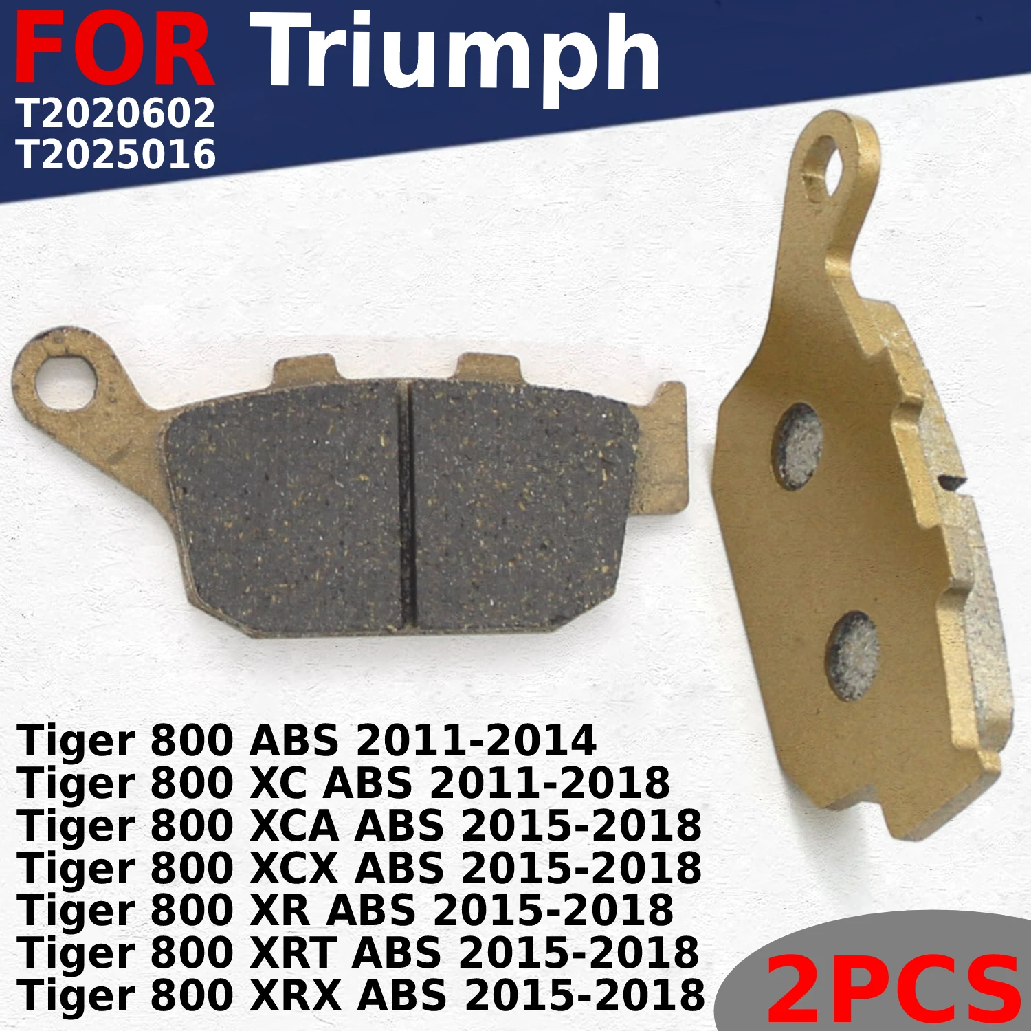 مكابح خلفية للدراجة النارية لـ Triumph Tiger 800 XC XCA XCX XRT XRX XR XC 2011-2018 سنة