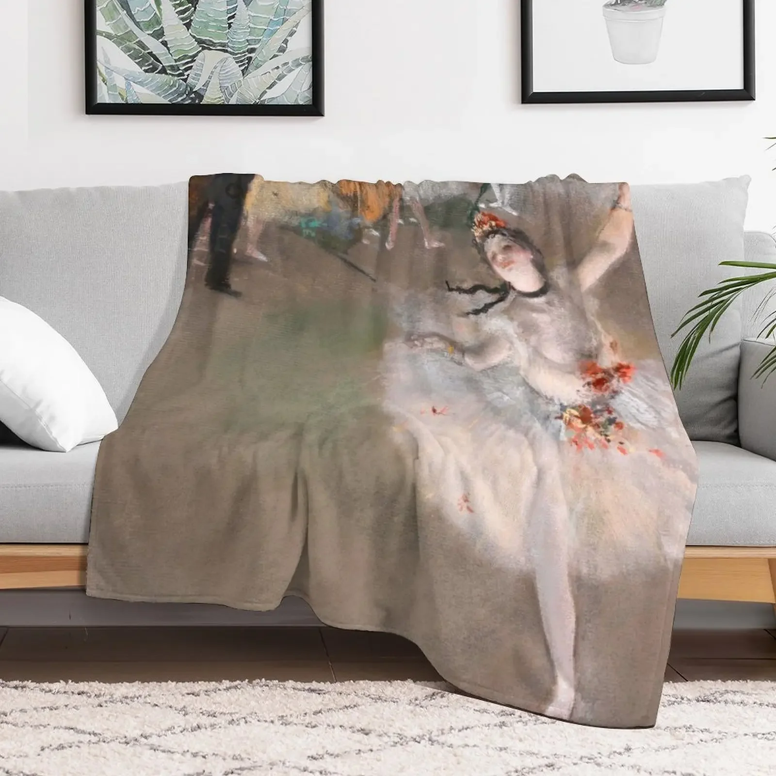 The Star Dancer on Stage Edgar Degas Ballet Throw Blanket Soft Plaid Sofa Quilt Soft Big Winter beds Blankets