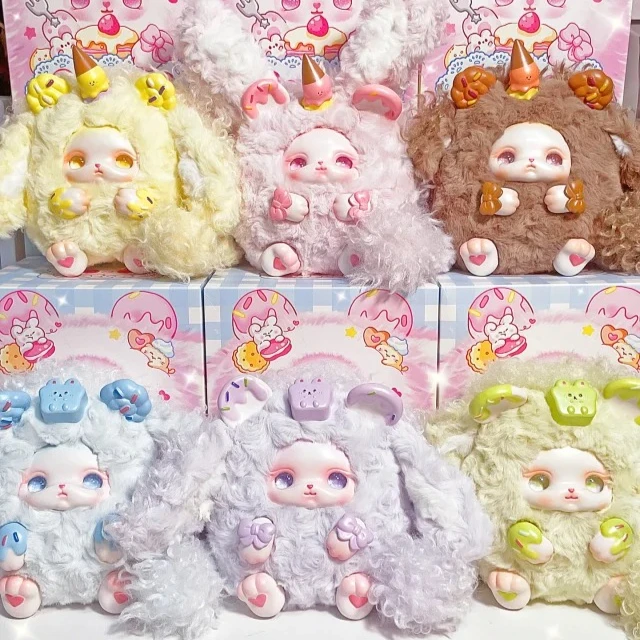 

LOLOAN Dessert Series Blind Box Cute Vinyl Dolls Figure Mystery Box Pendant Toys Trendy Doll Ornament for Girls Birthday Gift