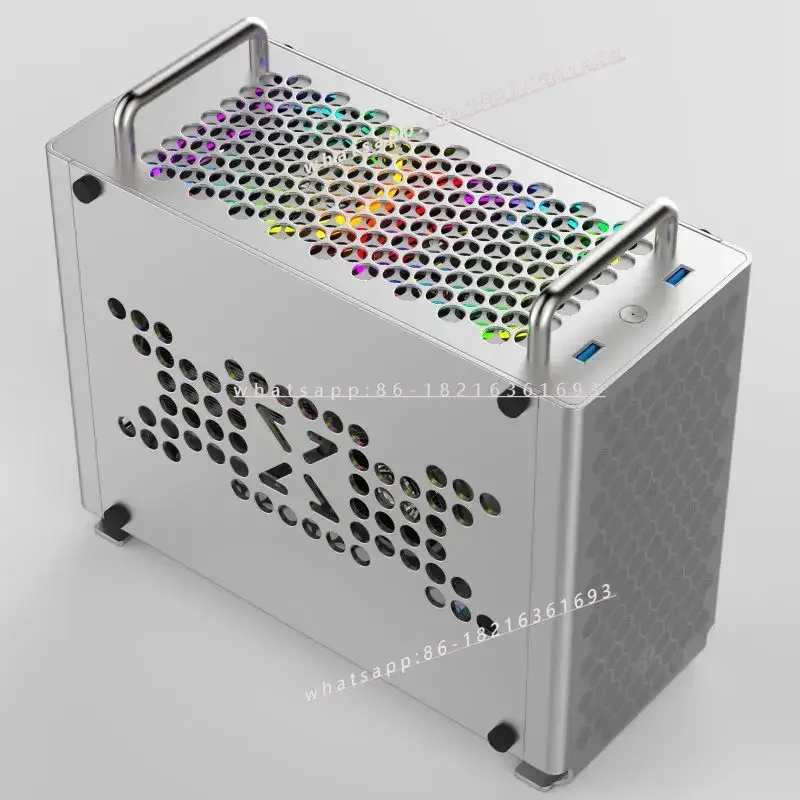 B2 All Aluminum ITX Small Chassis Handle SFX Mini A4 Computer MacPro Simple Desktop Chassis