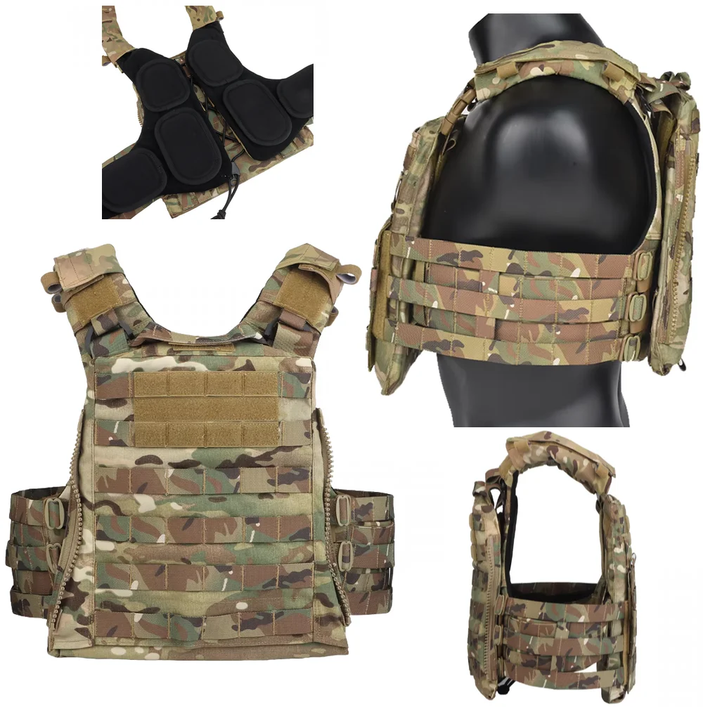 AVS MBAV التكتيكية الادسنس سترة لوحة الناقل مجموعة التكيف وحدات الإفراج السريع مريحة مولي التدريب سترة صيد #1