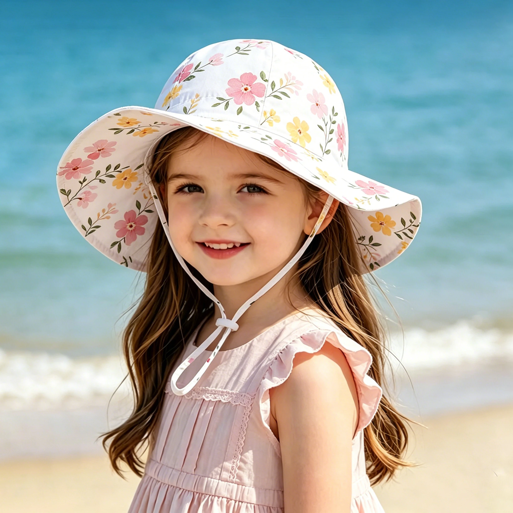 Children's Fisherman Hat - Summer Outdoor Sun Protection UV Blocking Sun Hat with Mesh Screen, Breathable and Drying Fast Sun Ha