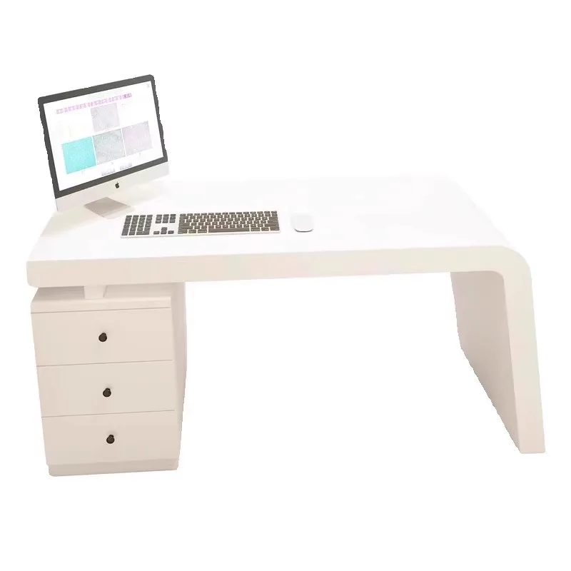 Minimalist Organizer Office Desk Shelves Creativity Long Straight Secretary Computer Desks Unusual Quality Bureau Desk Furniture - Image 5