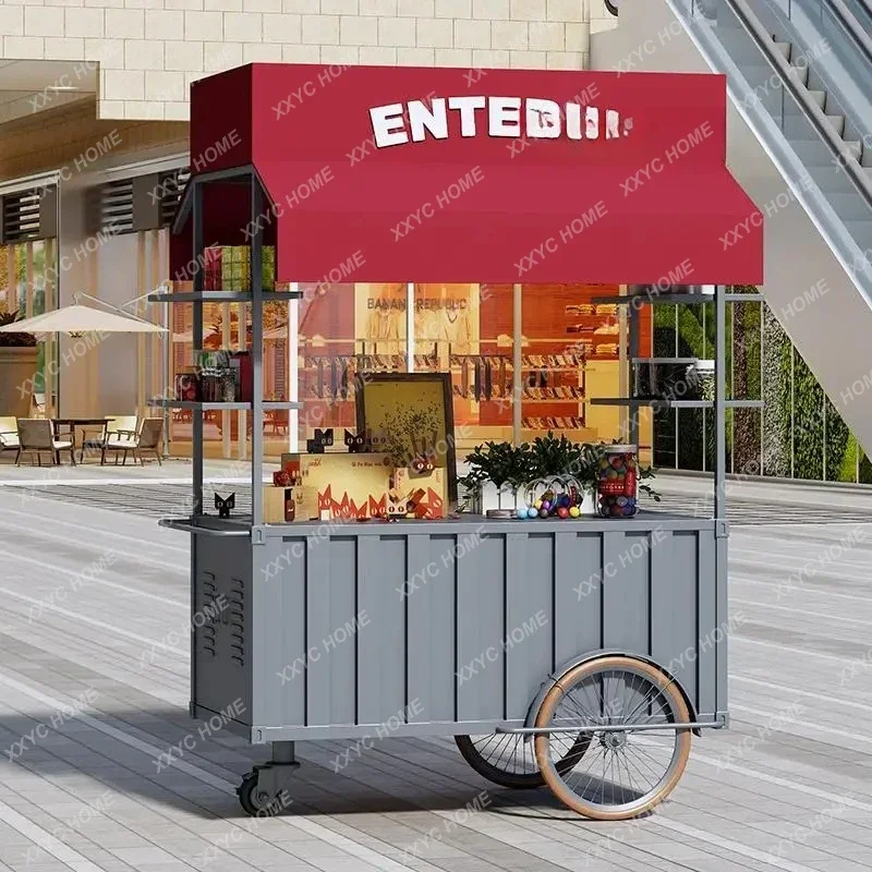 TTScenic Creative Trolley Wrought Iron Large-scale Event Promotional Display Car Outdoor Mobile Booth Car