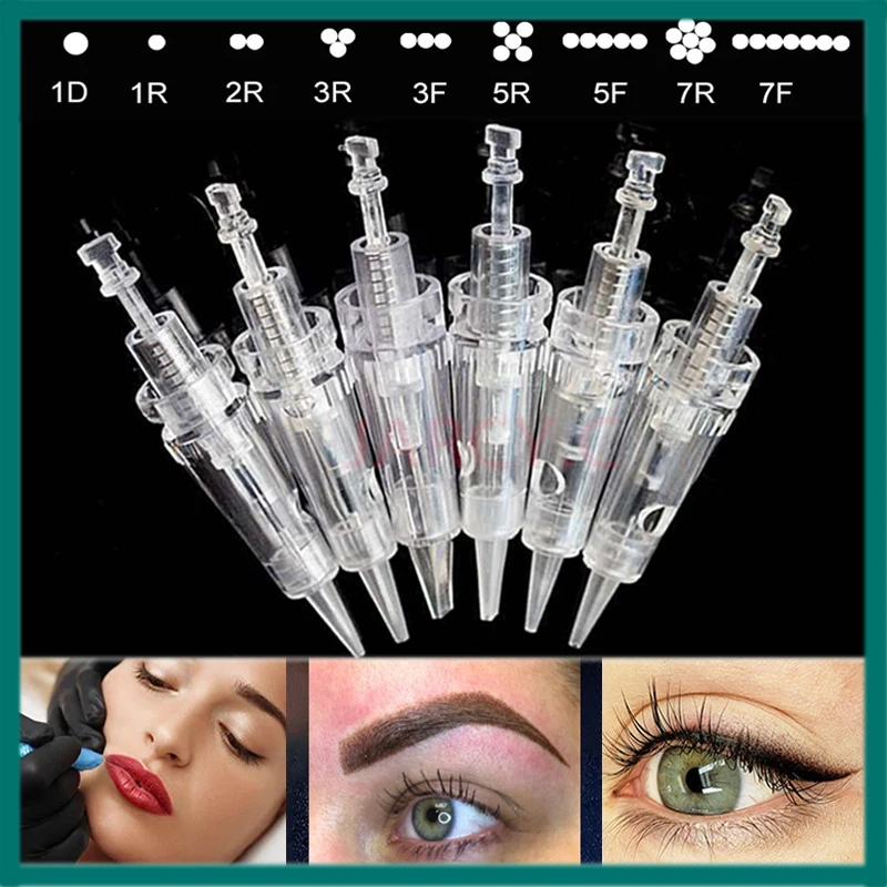 1/5pcs Tattoo Cartridge Needle Bayonet Cartridge Needle 1D 1R 2R 3R 3F 5R 5F 7R 7F Agulha for Permanent Makeup Eyebrow Lip