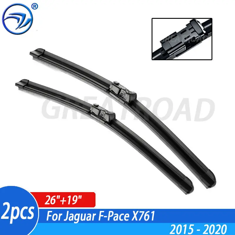 Wiper RHD & LHD Front Wiper Blades For Jaguar F-Pace X761 2015 - 2020 Windshield Windscreen Front Window 26