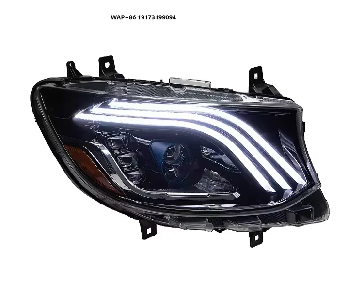 

Manufacturer LED Auto Headlight Assembly 100W Projector Lens for 2018-2023 for MercedesBenz-W907 6000K Color Temperature