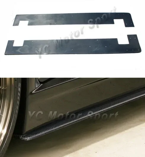 Auto-Zubehör Carbonfaser 09' Ver. VS Style Seitenschweller-Verlängerung Unterbodenverkleidung passend für 2008-2012 GRB STI Seitenschweller-Unterbodenverkleidung