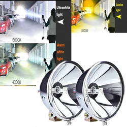 7inch HID Spotlight Work Lights 24V 12V HID Lamp Truck Roof Headlight for Car Motorcycle Long Rang Yellow White for off road use